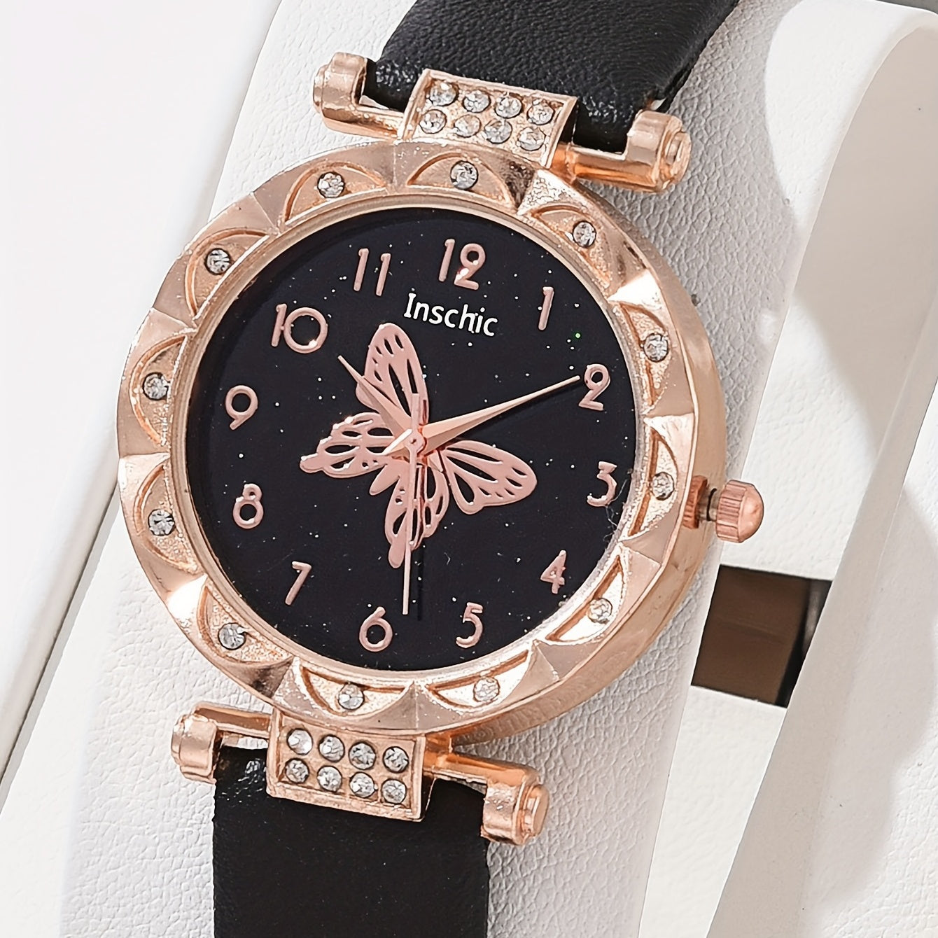 Butterfly Quartz Watch & Jewelry Set for Girls