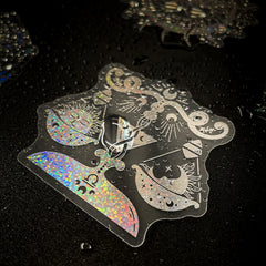 100PCS Laser Inspect Stickers for Motorcycle Car Helmet