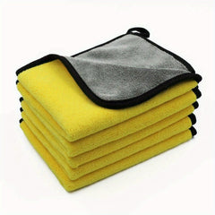 1PC Coral Fleece Microfiber Cleaning Towel Double-sided Car Wash Towel