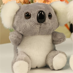 Gray Koala Bear Stuffed Keychain Plush Toy Birthday Gift
