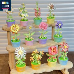 12pcs Mini Succulent Building Blocks Set Ideal for Home Decor