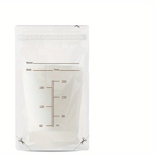 30Pcs Pack 6.8oz Breast Milk Storage Bags High & Safe