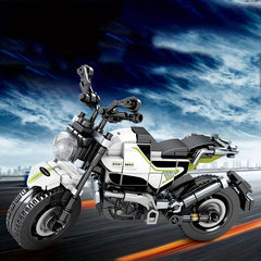 Assembly Building Blocks Motorcycle Model Diy Educational Assembly Block Toy