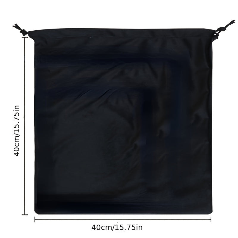 1pc Drawstring Storage Bag for Wardrobe Hanging Dustproof Organizer