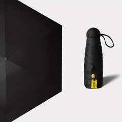 6 Bones Waterproof Folding Umbrella Vinyl Sun Protection