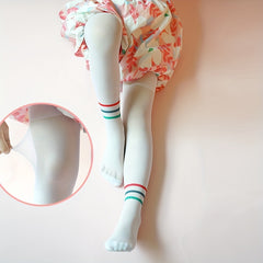 Girls Striped Pantyhose Thin Leggings for Autumn & Spring