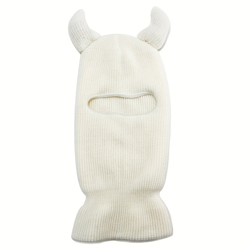 Monster Ears Ski Mask Balaclava Y2K Knit Hat
