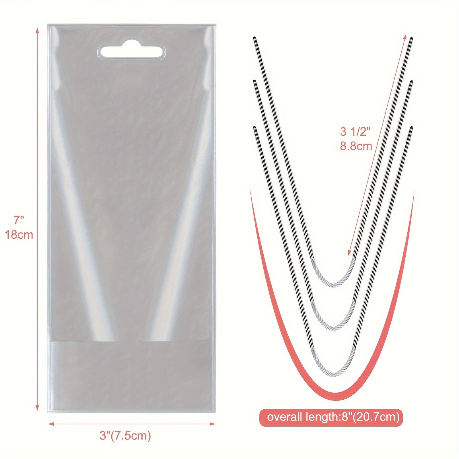 Short Circular Knitting Needles Metal for Beginners & Experienced Crochet Hook