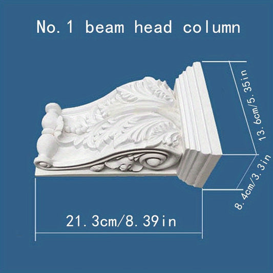 European PU Beam Joist Head Column Decoration Elephant Trunk Plaster Line