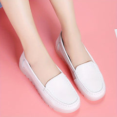 Women's Slip On Flat Loafers Soft Sole Shoes For Nurse Work