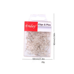Transparent Pegs 50ct Plastic Box Cork Board I beam Pegs Painting Pegs