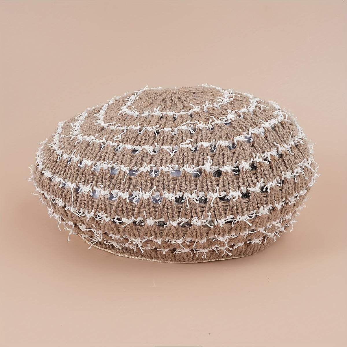 Striped Hollow Beret Hat Summer Breathable All-match Painter Hat