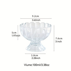 Multifunctional Glass Bowl for Salads and Desserts