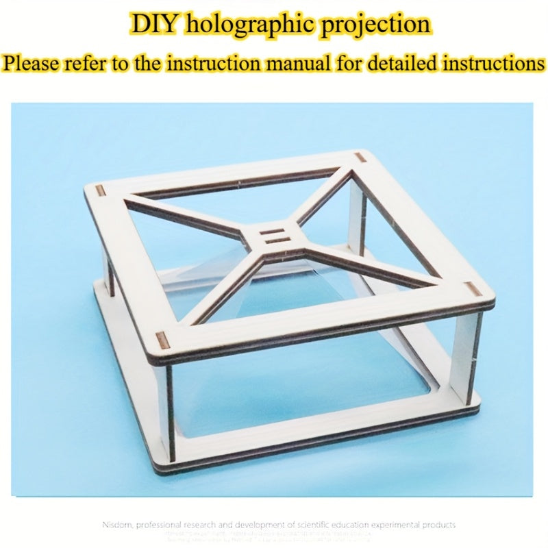 Wooden DIY 3D Holographic Projector Kit Science Experiment