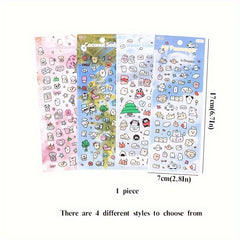 1pc PET Flash Film Gukat Stickers 6 7In 2 8In Cartoon Decoration Stick