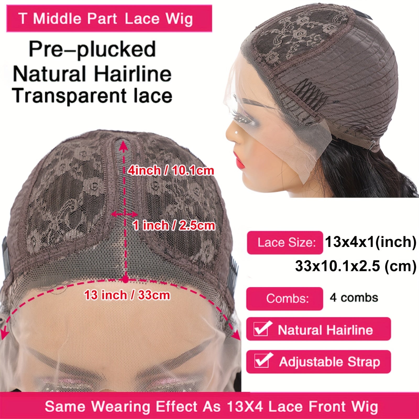 Glueless Kinky Curly Lace Front Wig Human Hair 180 Density