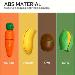 Kids' Fruit & Veggie Cutting Set Kitchen Toys - Christmas Thanksgiving