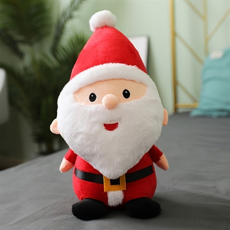 Christmas Santa Elk Snowman Plush Toys Stuffed Doll For Girls