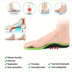 Plantar Fasciitis Arch Support Insoles Orthotic Inserts Metatarsalgia