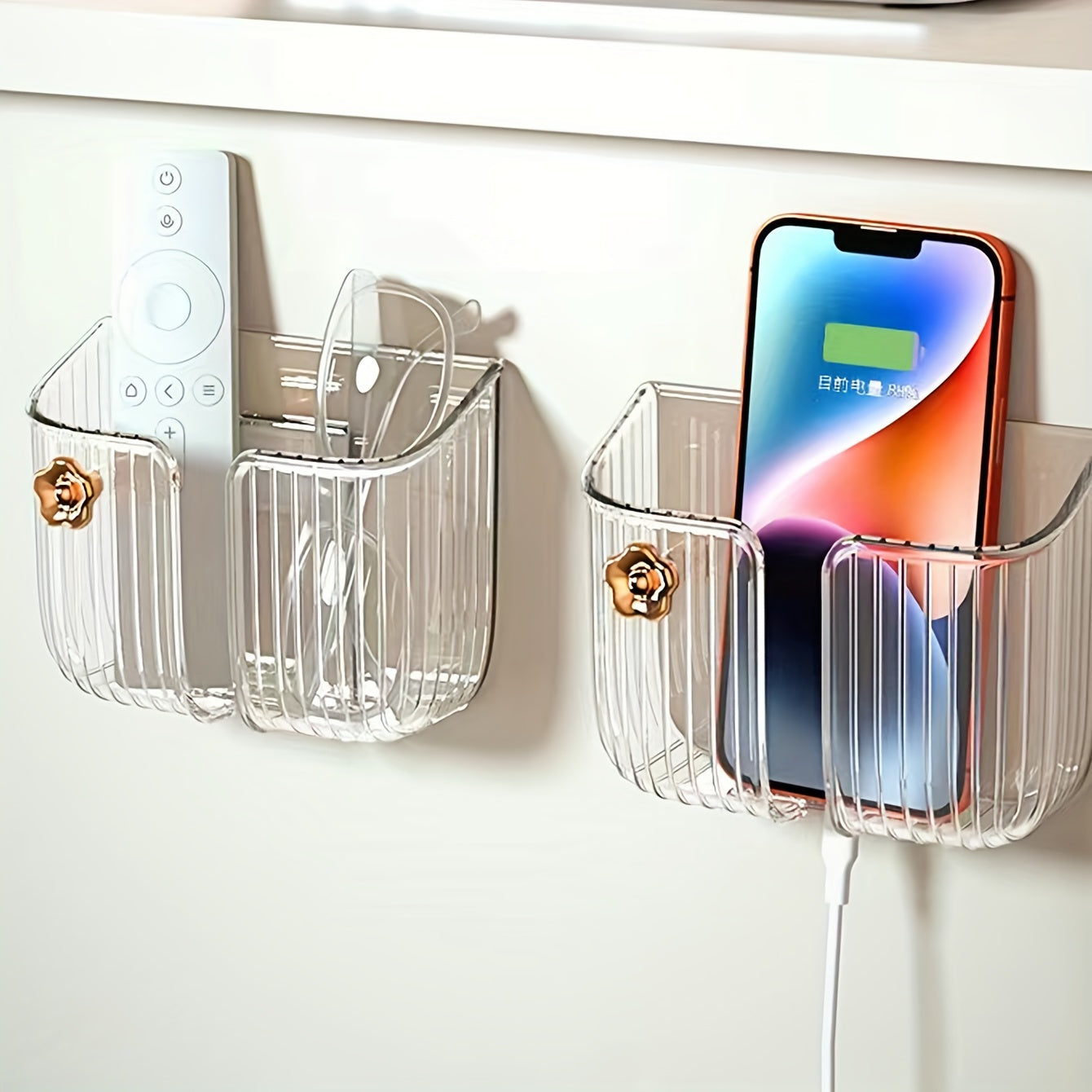 Bathroom Comb Storage Shelf Wall-Mounted Multifunctional Razor Storage Tube