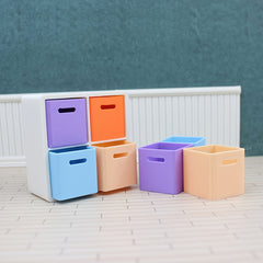 1:12 Scale Storage Rack Kit Organizer Box for Minihouse