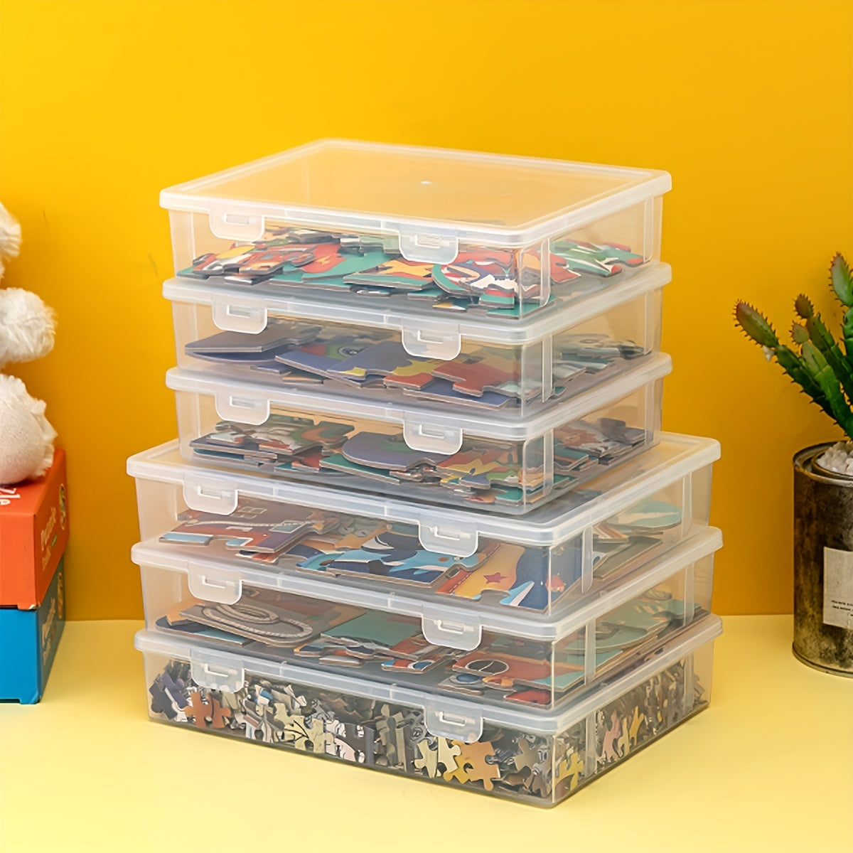Clear Plastic Storage Box With Lid Toy Storage Bins