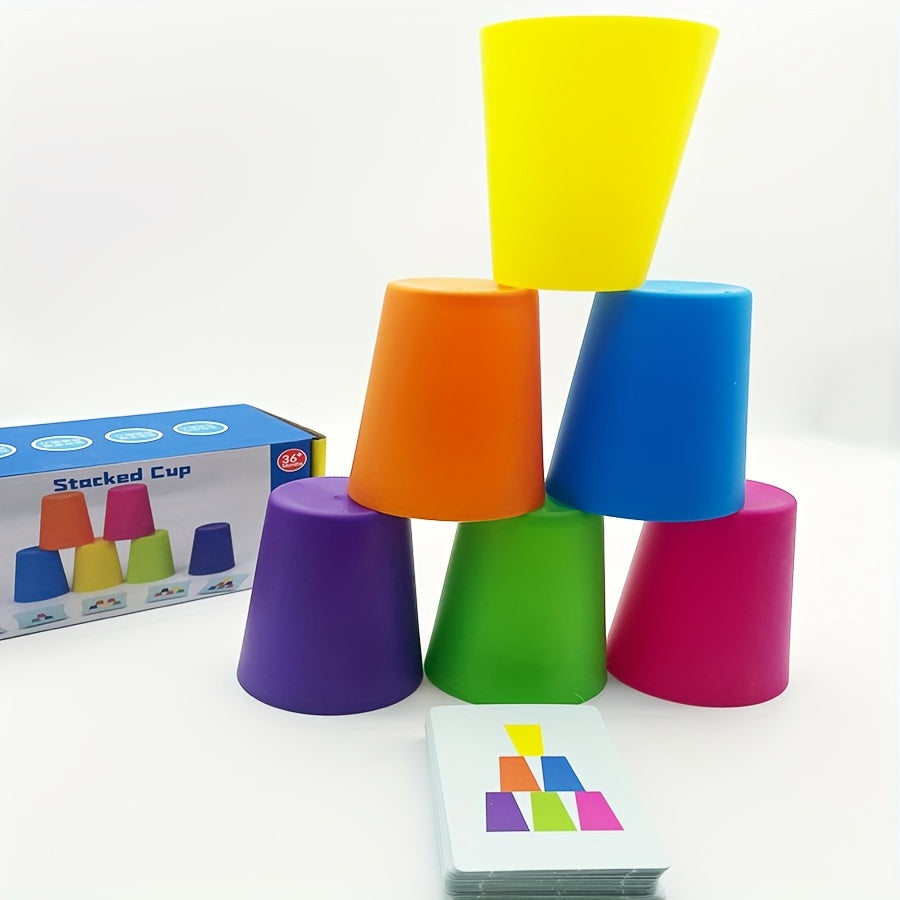 Interactive Stacking Cup Sorting Toy for Hand-Eye Coordination Training