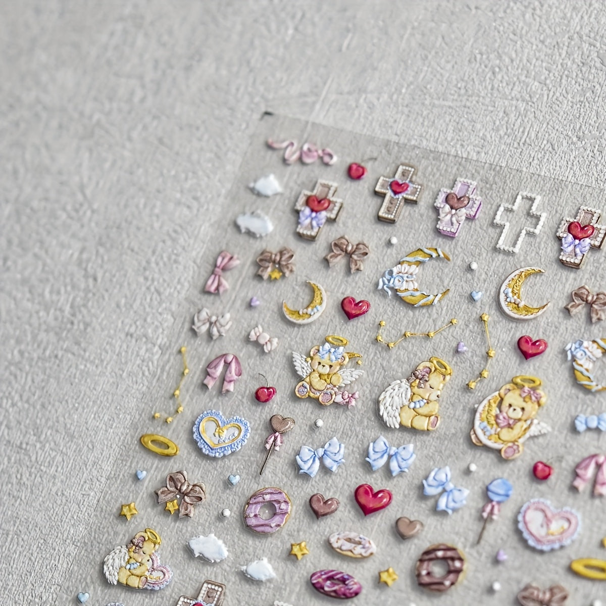 Retro Artistic Planner Stickers for DIY Nail Decals