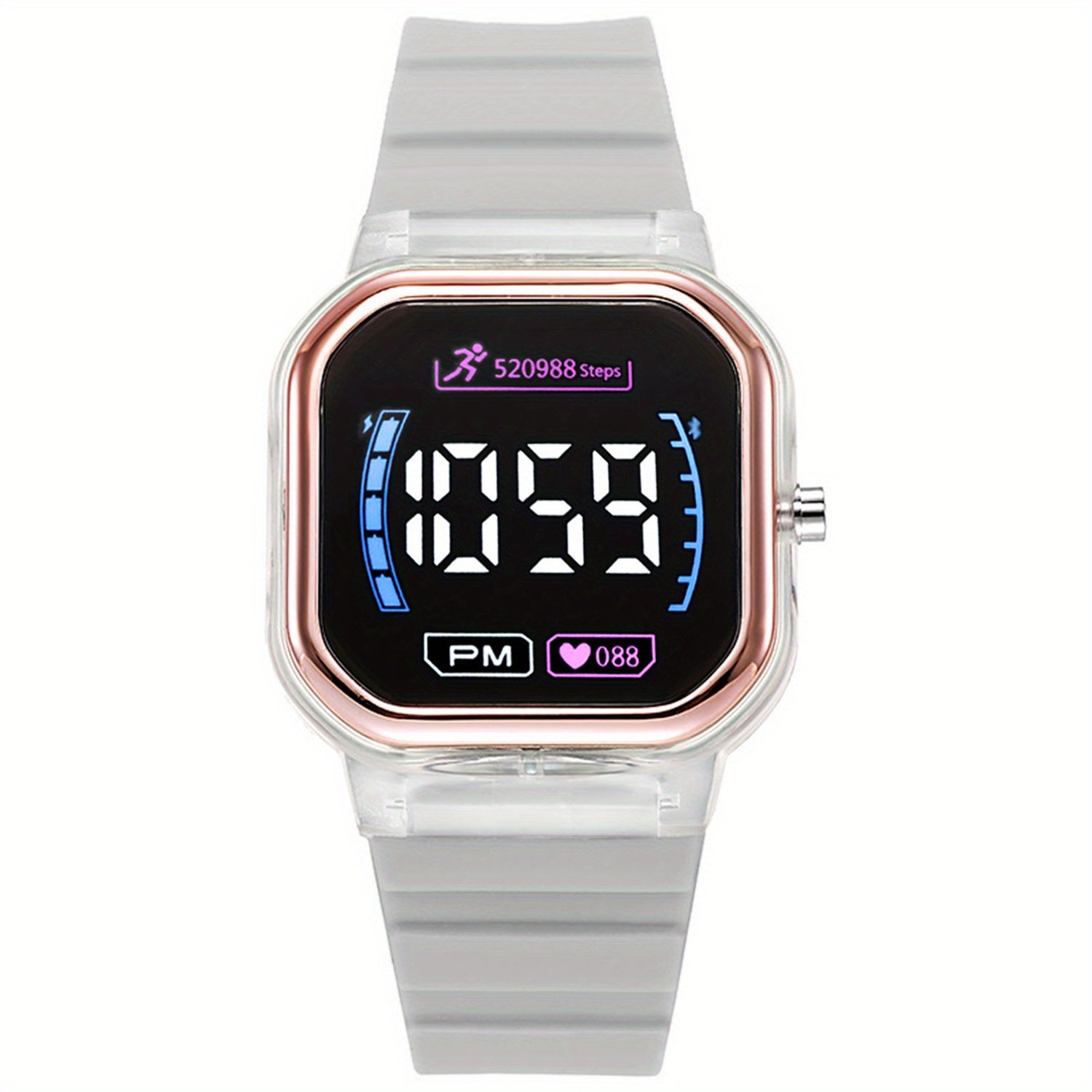 LED Display Children's Colorful Electronic Watch