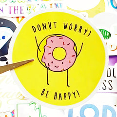 100 Pcs Waterproof Motivational Quote Stickers for Water Bottles Laptop Phone