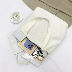 Floral Canvas Tote Bag Lightweight Shoulder Shopping Casual Commuter