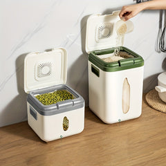 Acrylic Airtight Rice Dispenser Food Storage Container