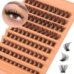 Cluster Lashes Wispy D Curling Eyelash Extensions 10-16mm DIY Lash Extensions