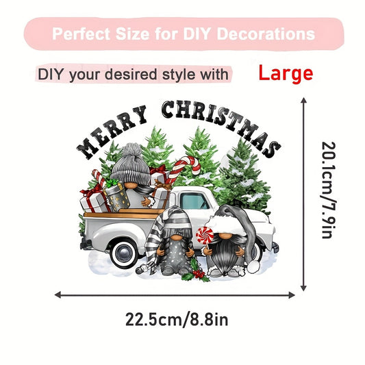 Xmas Dwarf Tree Heat Transfer Stickers