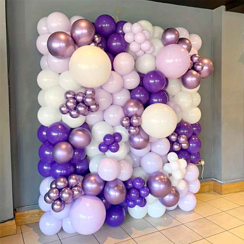 120 Dark Purple Latex Balloons for Party Decorations