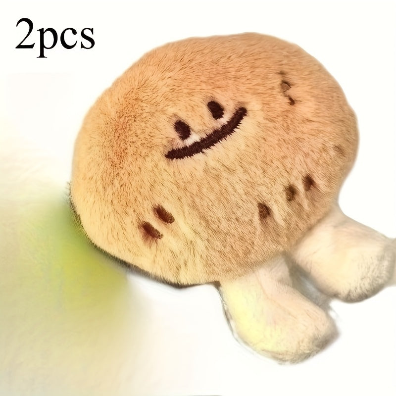 2pcs Potato Plush Toy Doll Keychain Accessory Gift for Kids Family Friends