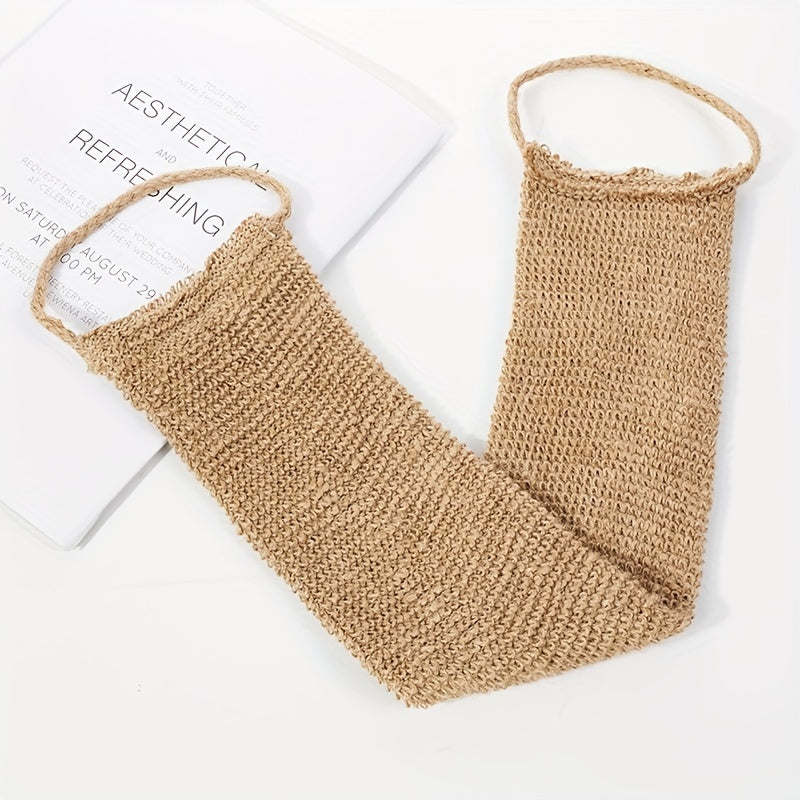 Natural Ramie Jute Back Scrubber for Deep Cleaning and Skin Relaxation