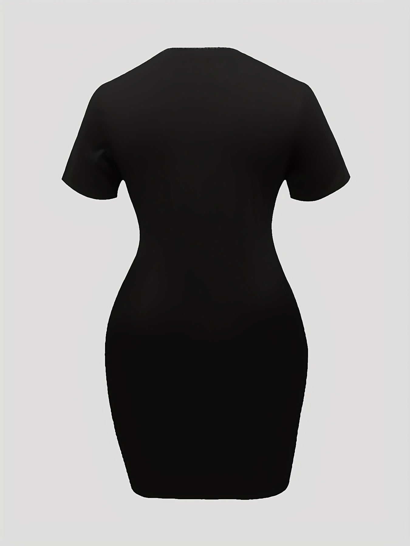  Bear Print Casual Tee Dress