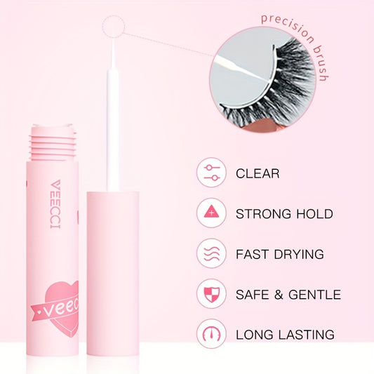 Strong Hold Eyelash Adhesive Strip Cluster False Lash Glue Clear