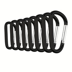 8pcs Aluminum D Ring Carabiners Clip for Outdoor Camping Hiking Climbing