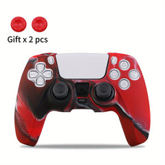 Anti Slip Silicone Case For PS5 Controller Protection Soft Rubber