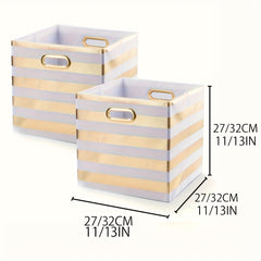 2pack Foldable Storage Boxes Home Decor