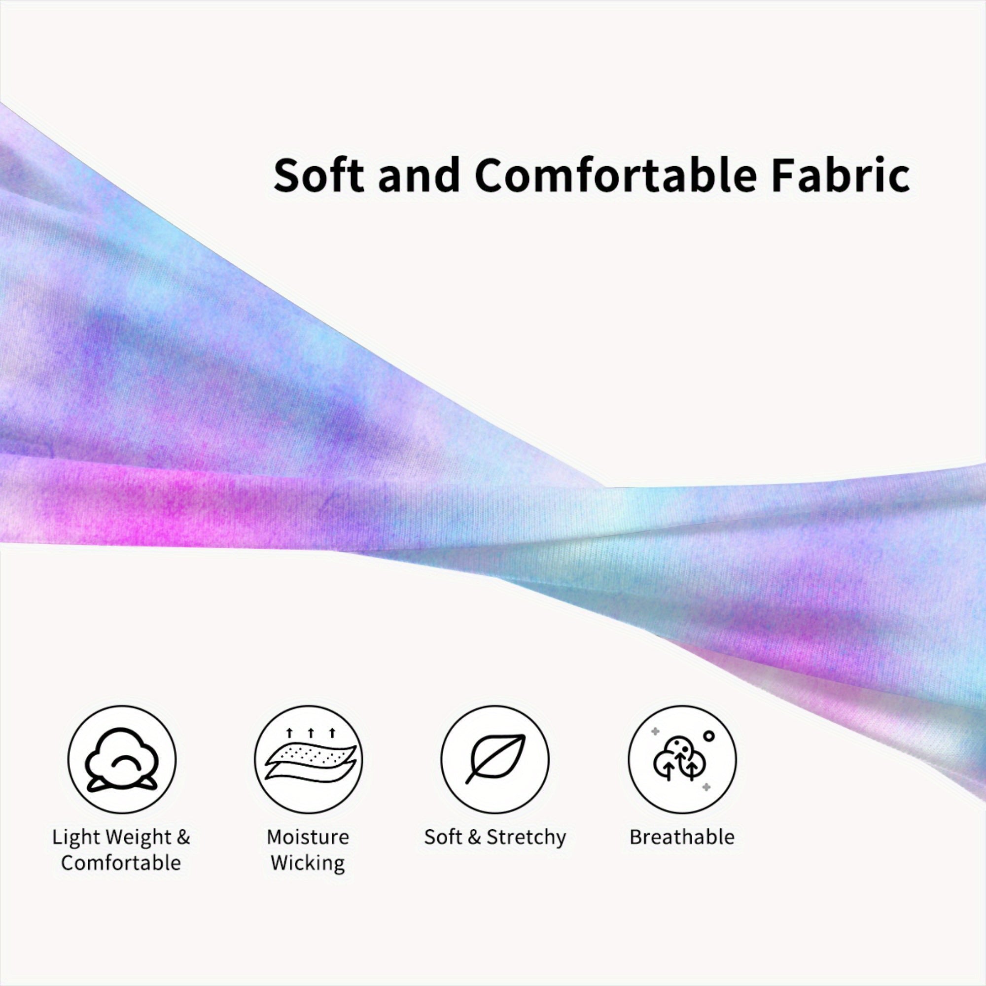 Tie Dye Headband for Sports & Casual Wear - Thanksgiving Halloween Campus Events