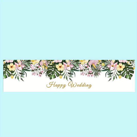 Elegant Wedding Water Bottle Sticker Set