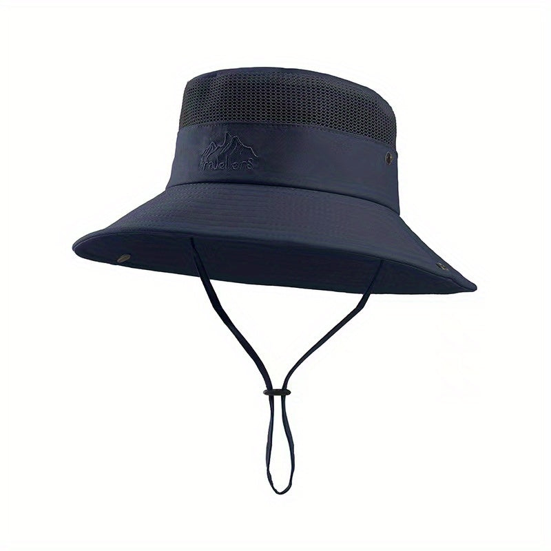 Breathable Mesh Top Bucket Hat for Outdoor Activities