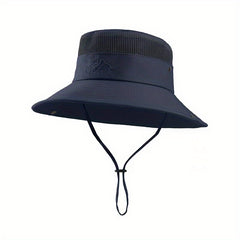 Breathable Mesh Top Bucket Hat for Outdoor Activities