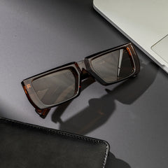 Women's Square Frame Sunglasses Translucent Sunscreen Glasses