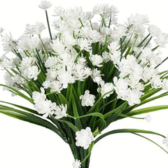 4pcs UV Resistant Artificial Plants for Home & Garden Decoration