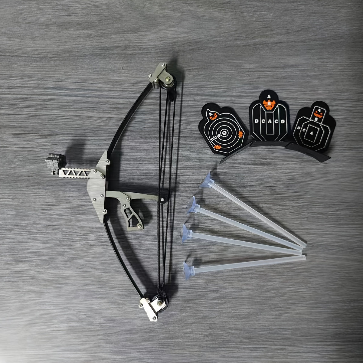 Mini Bow Decompression Toy with Suction Cup Arrow - Outdoor Entertainment