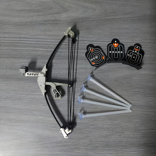 Mini Bow Decompression Toy with Suction Cup Arrow - Outdoor Entertainment